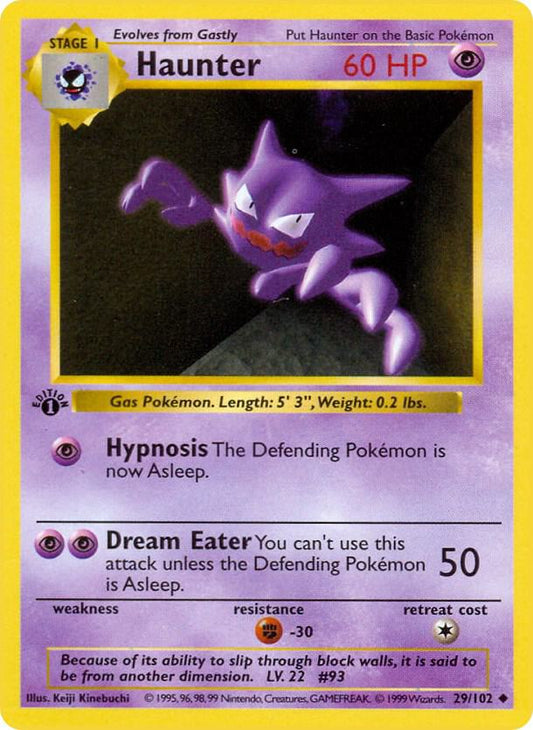 Haunter [Base Set (Shadowless)] 029/102