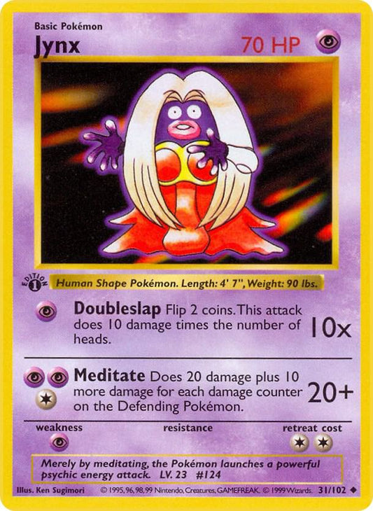 Jynx [Base Set (Shadowless)] 031/102