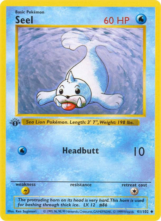 Seel [Base Set (Shadowless)] 041/102