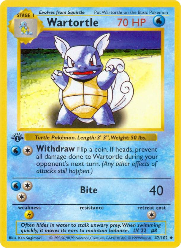 Wartortle [Base Set (Shadowless)] 042/102