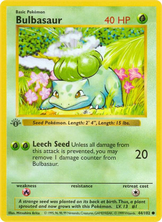 Bulbasaur [Base Set (Shadowless)] 044/102