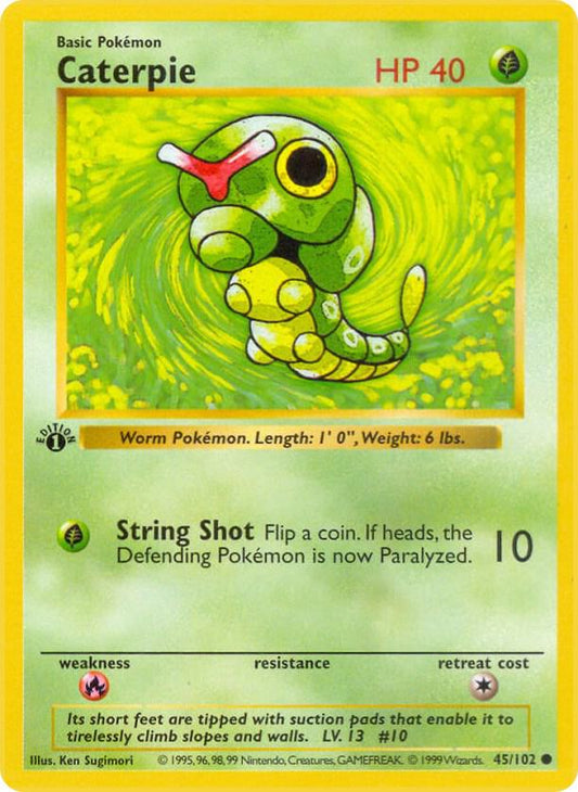 Caterpie [Base Set (Shadowless)] 045/102