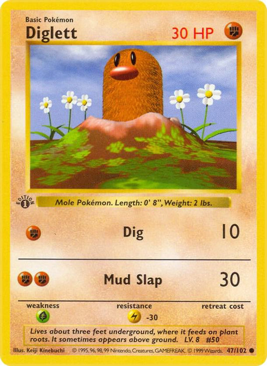 Diglett [Base Set (Shadowless)] 047/102