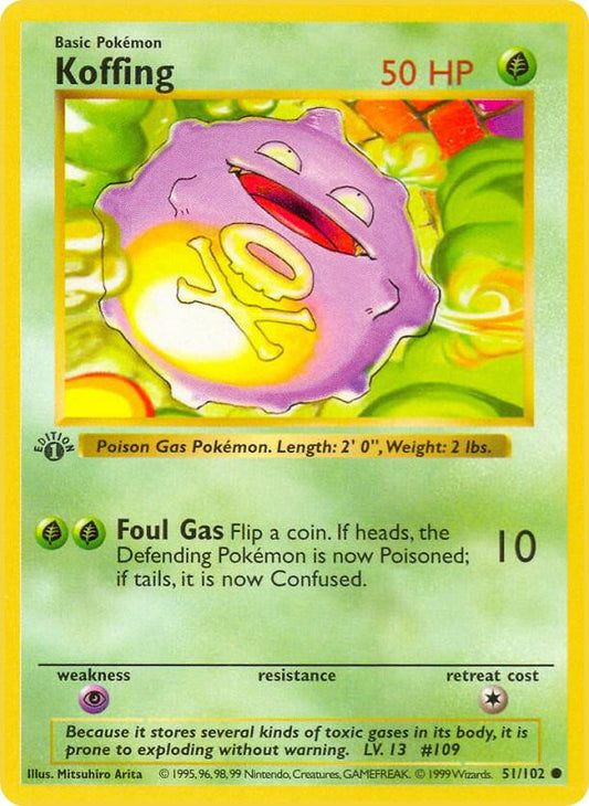 Koffing [Base Set (Shadowless)] 051/102
