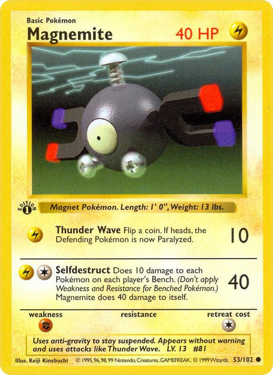 Magnemite [Base Set (Shadowless)] 053/102