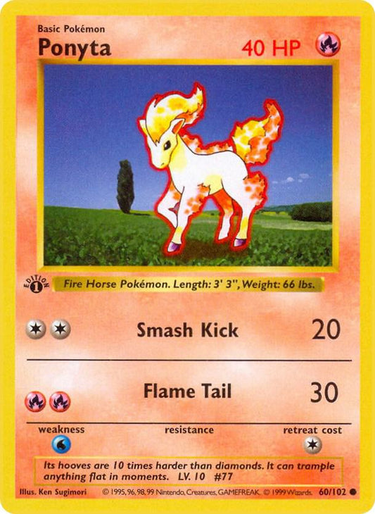 Ponyta [Base Set (Shadowless)] 060/102