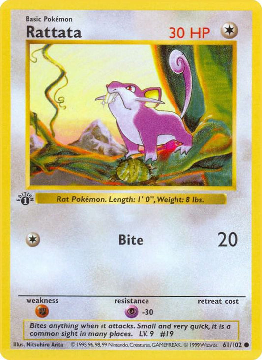 Rattata [Base Set (Shadowless)] 061/102
