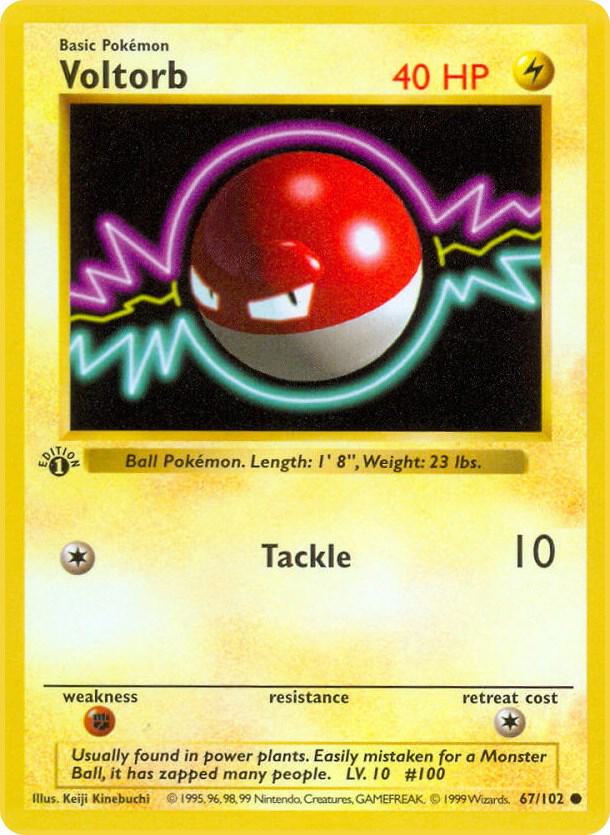 Voltorb [Base Set (Shadowless)] 067/102