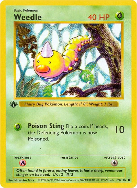 Weedle [Base Set (Shadowless)] 069/102