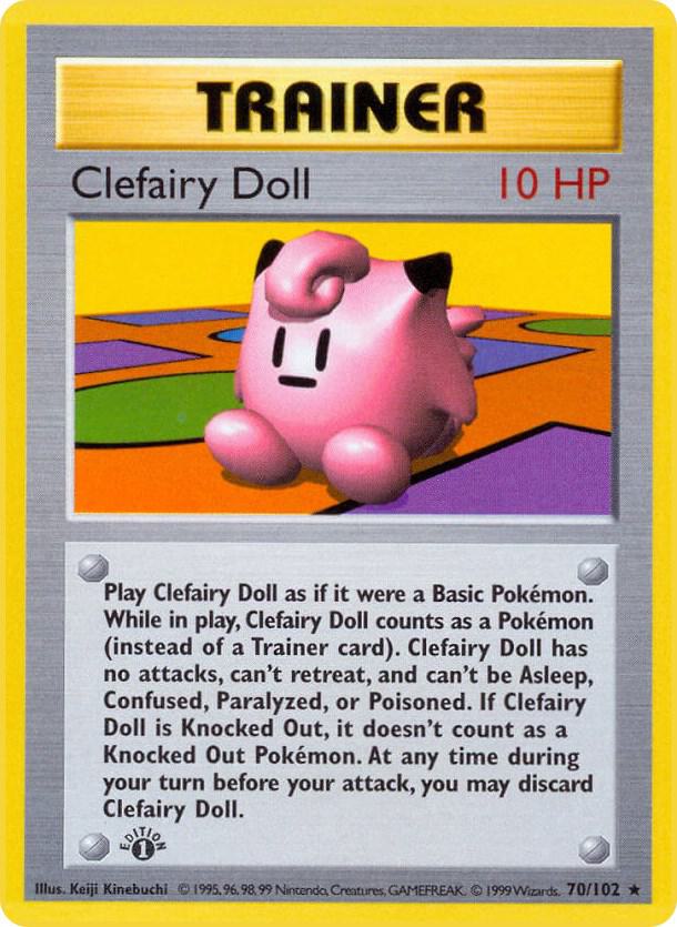 Clefairy Doll [Base Set (Shadowless)] 070/102
