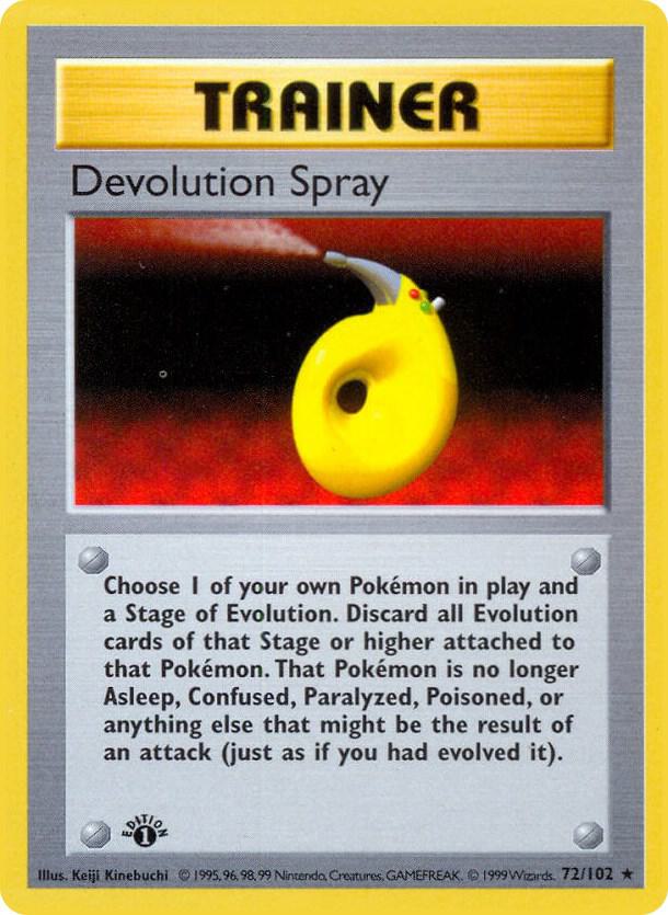 Devolution Spray [Base Set (Shadowless)] 072/102