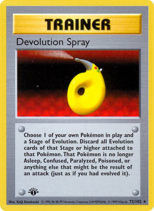Devolution Spray [Base Set (Shadowless)] 072/102