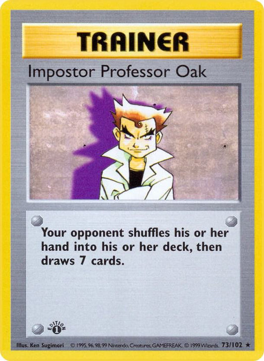 Impostor Professor Oak [Base Set (Shadowless)] 073/102