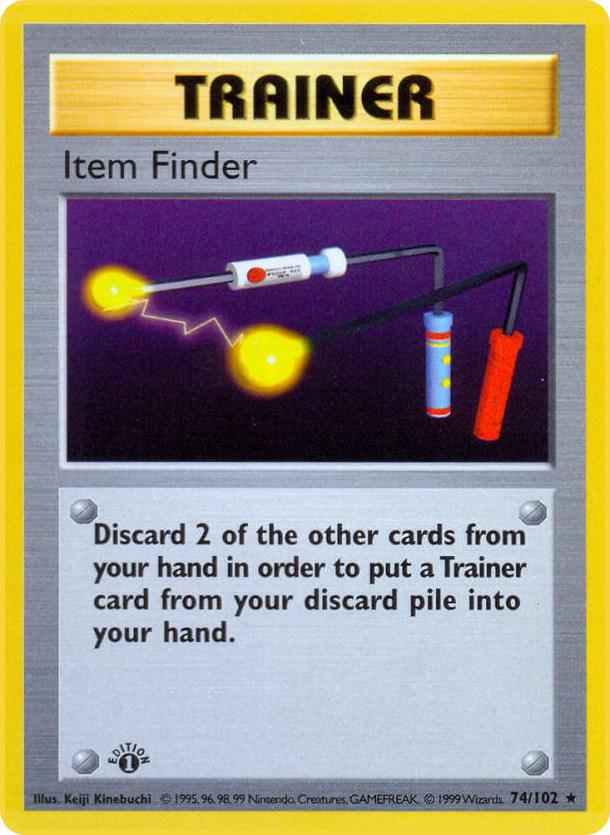Item Finder [Base Set (Shadowless)] 074/102