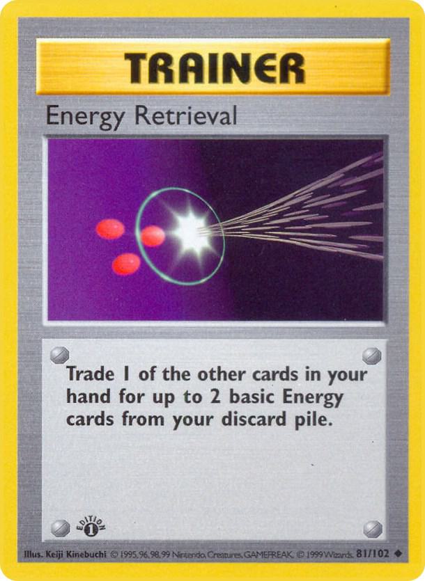 Energy Retrieval [Base Set (Shadowless)] 081/102