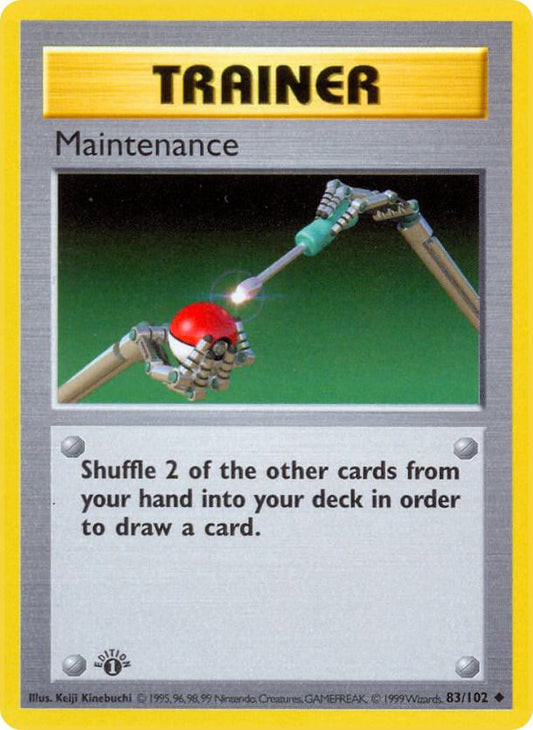 Maintenance [Base Set (Shadowless)] 083/102