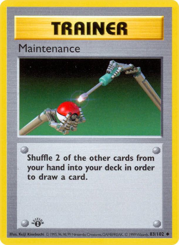 Maintenance [Base Set (Shadowless)] 083/102