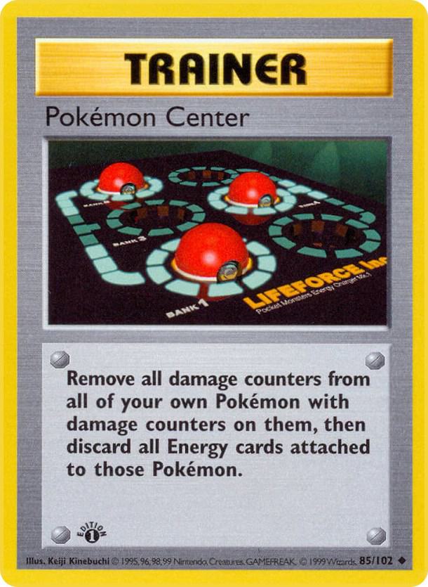Pokemon Center [Base Set (Shadowless)] 085/102