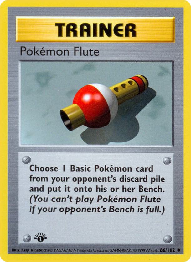 Pokemon Flute [Base Set (Shadowless)] 086/102