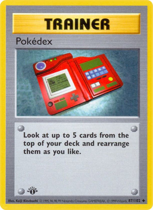 Pokedex [Base Set (Shadowless)] 087/102