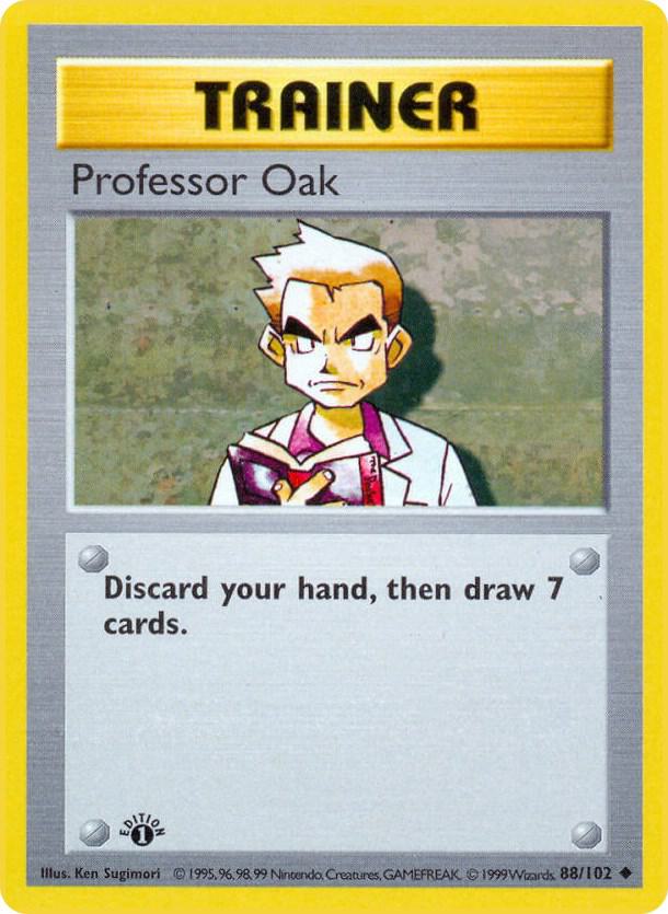 Professor Oak [Base Set (Shadowless)] 088/102
