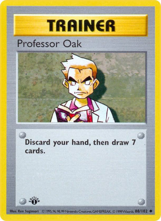 Professor Oak [Base Set (Shadowless)] 088/102