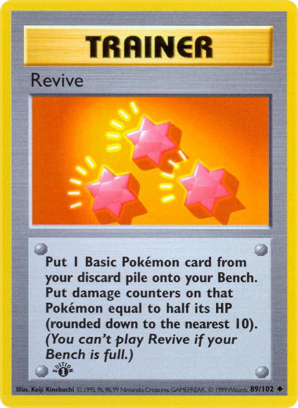 Revive [Base Set (Shadowless)] 089/102