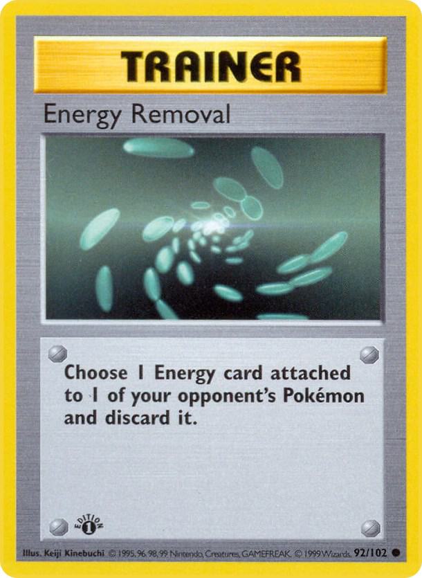 Energy Removal [Base Set (Shadowless)] 092/102