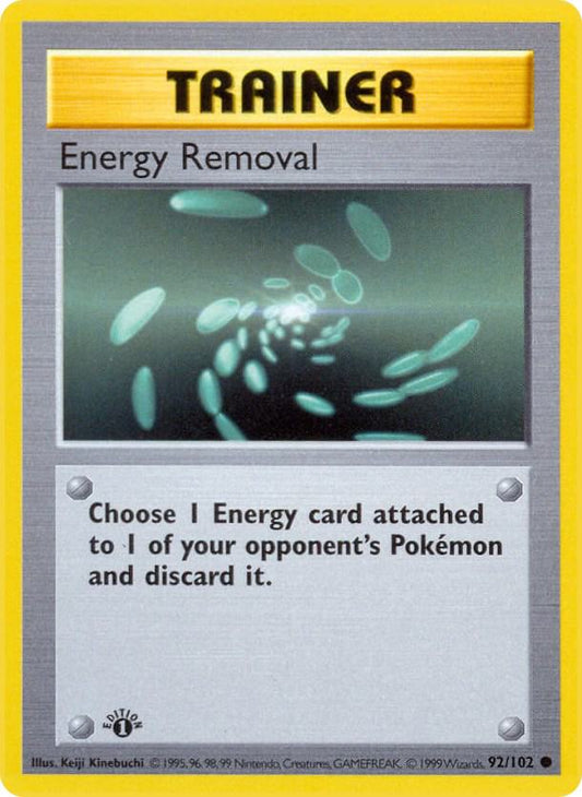 Energy Removal [Base Set (Shadowless)] 092/102