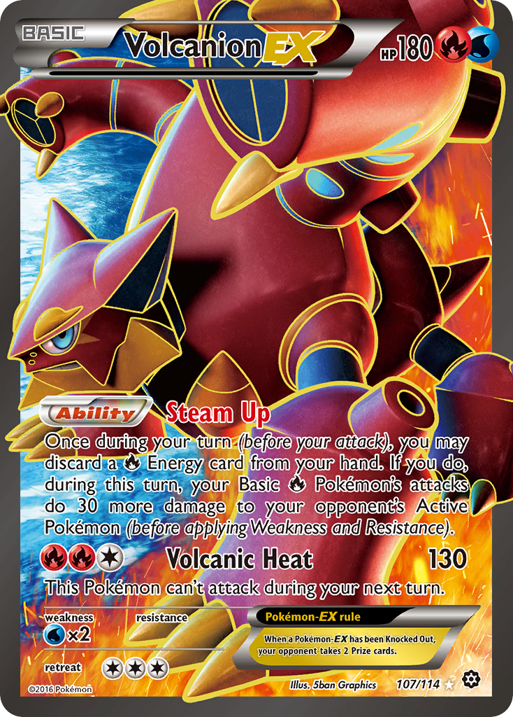 Volcanion-EX - 107/114 Steam Siege