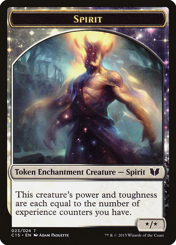 Spirit (023) // Cat Double-Sided Token [Commander 2015] 23 // 3
