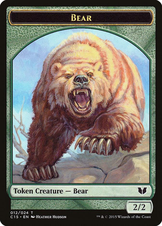 Bear // Spider Double-Sided Token [Commander 2015] 12 // 18