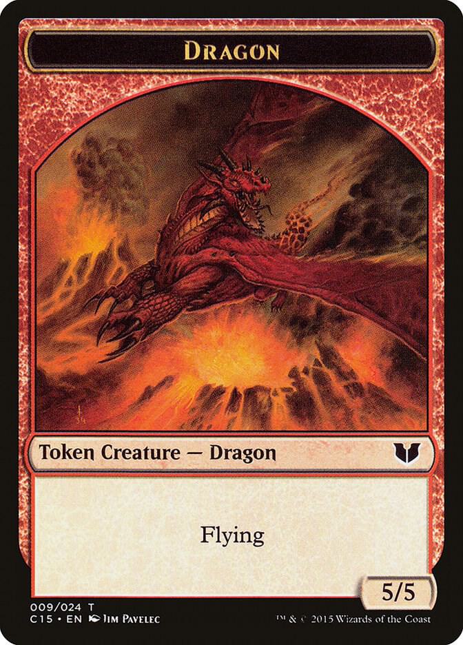 Dragon // Dragon Double-Sided Token [Commander 2015] 9 // 9