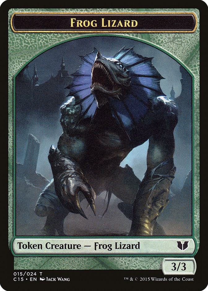 Frog Lizard // Germ Double-Sided Token [Commander 2015] 15 // 7