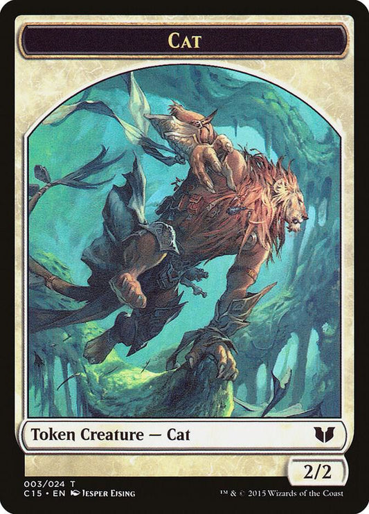 Cat // Zombie Double-Sided Token [Commander 2015] 3 // 8
