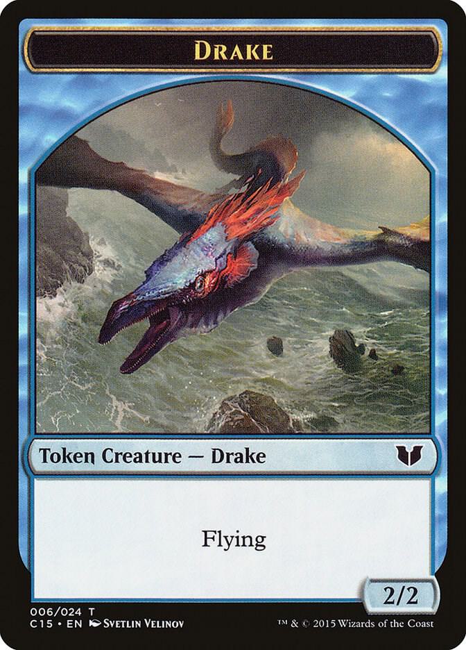 Drake // Elemental (020) Double-Sided Token [Commander 2015] 6 // 20