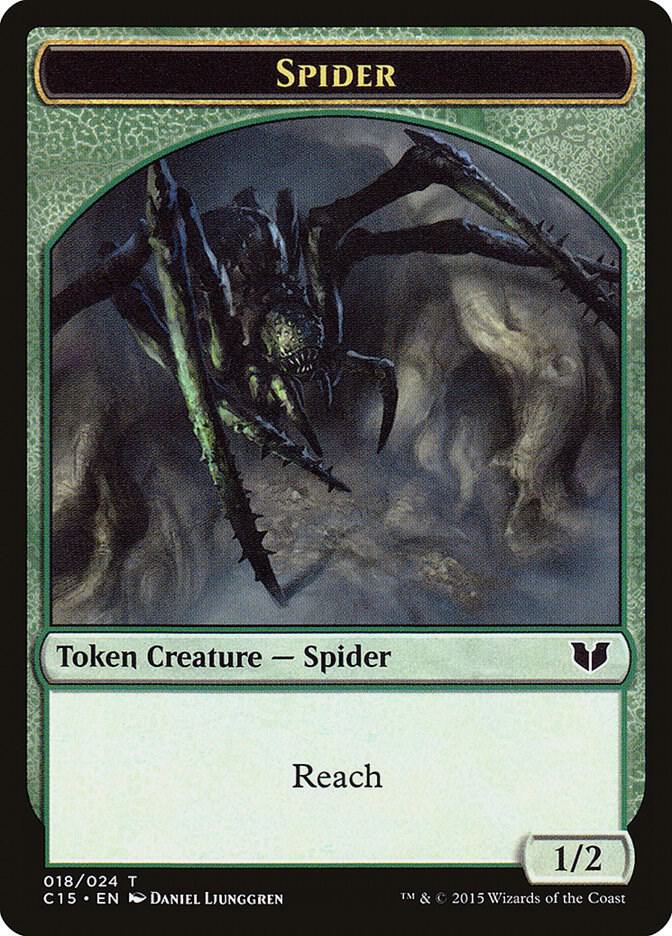 Spider // Wolf Double-Sided Token [Commander 2015] 18 // 19