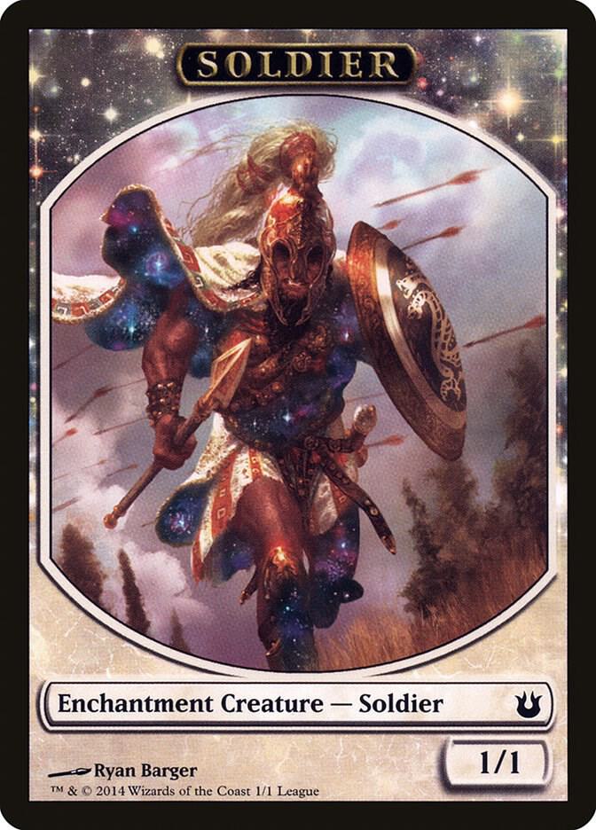 Soldier Token (Born of the Gods) [League Promos] 1