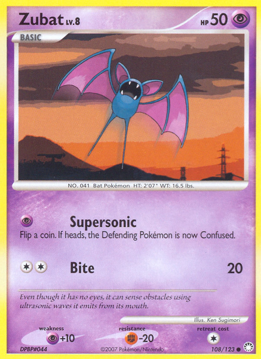 Zubat - 108/123 Mysterious Treasures