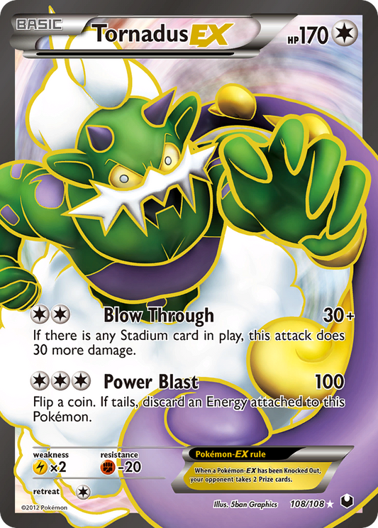 Tornadus-EX - 108/108 Dark Explorers