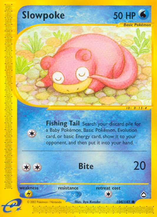 Slowpoke - 108/147 Aquapolis