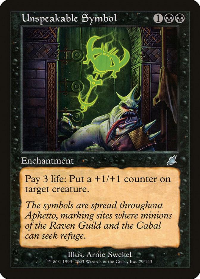 Unspeakable Symbol [Scourge] 79