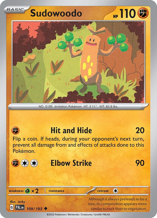 Sudowoodo - 109/193 Paldea Evolved