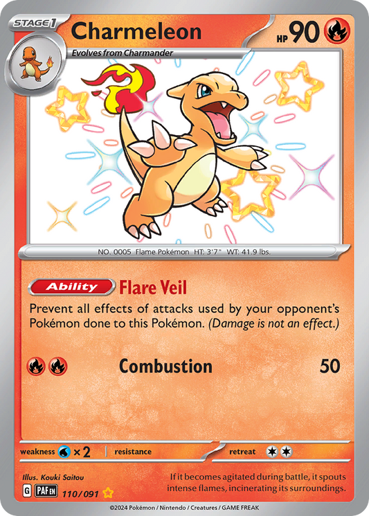 Charmeleon - 110/91 Paldean Fates