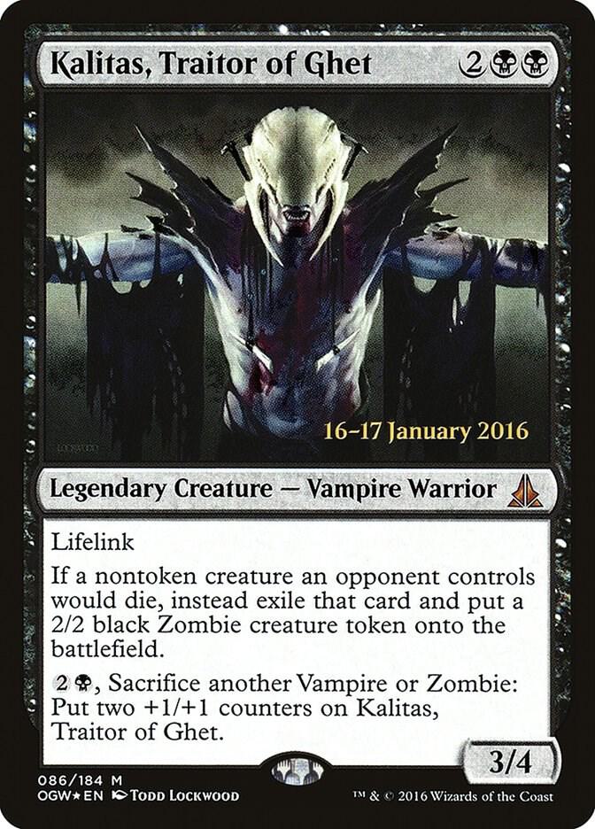 Kalitas, Traitor of Ghet [Prerelease Cards] 86