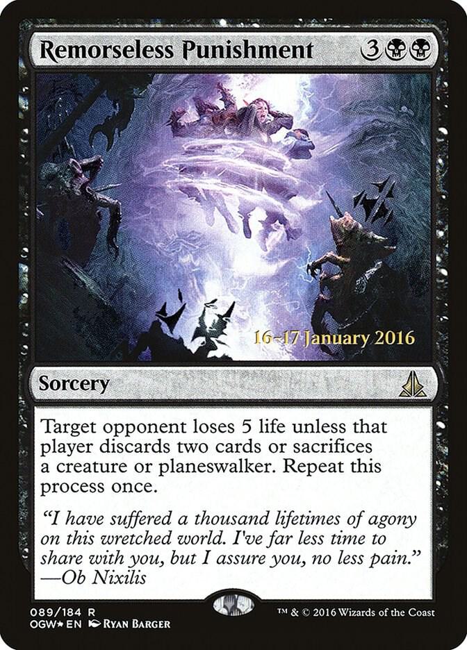 Remorseless Punishment [Prerelease Cards] 89