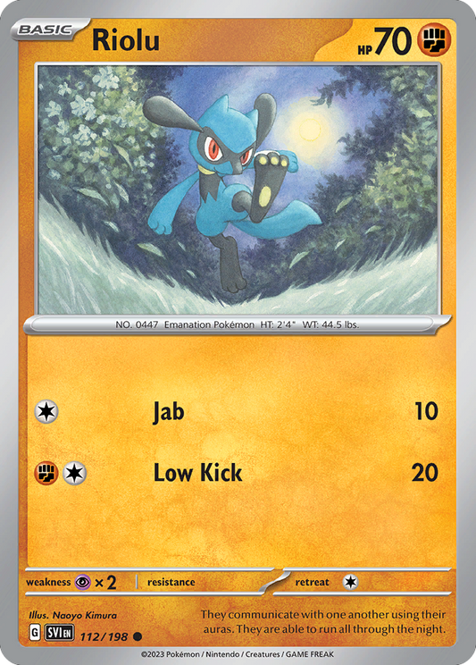 Riolu - 112/198 Scarlet & Violet