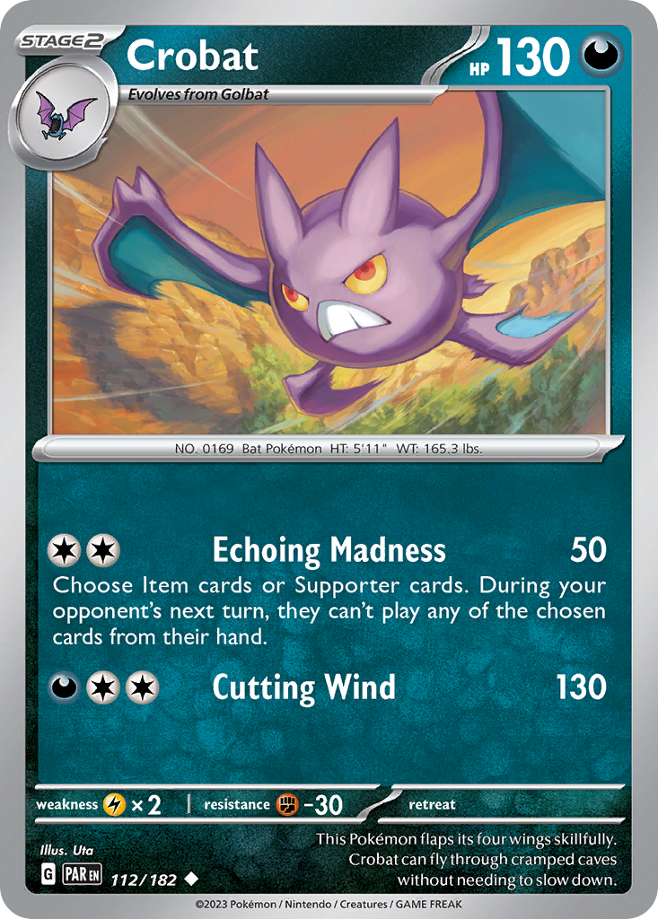 Crobat - 112/182 Paradox Rift