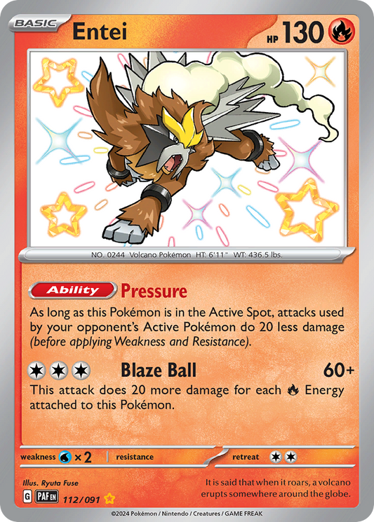 Entei - 112/91 Paldean Fates