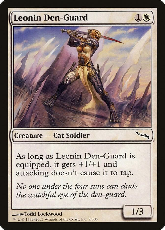 Leonin Den-Guard [Mirrodin] 9